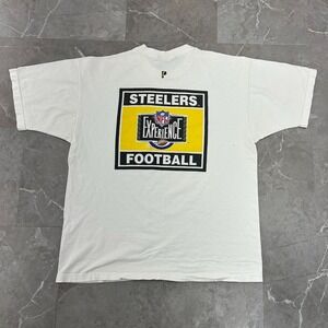 90s Vintage Pittsburgh Steelers Graphic Tee Mens XL Experience NFL Football